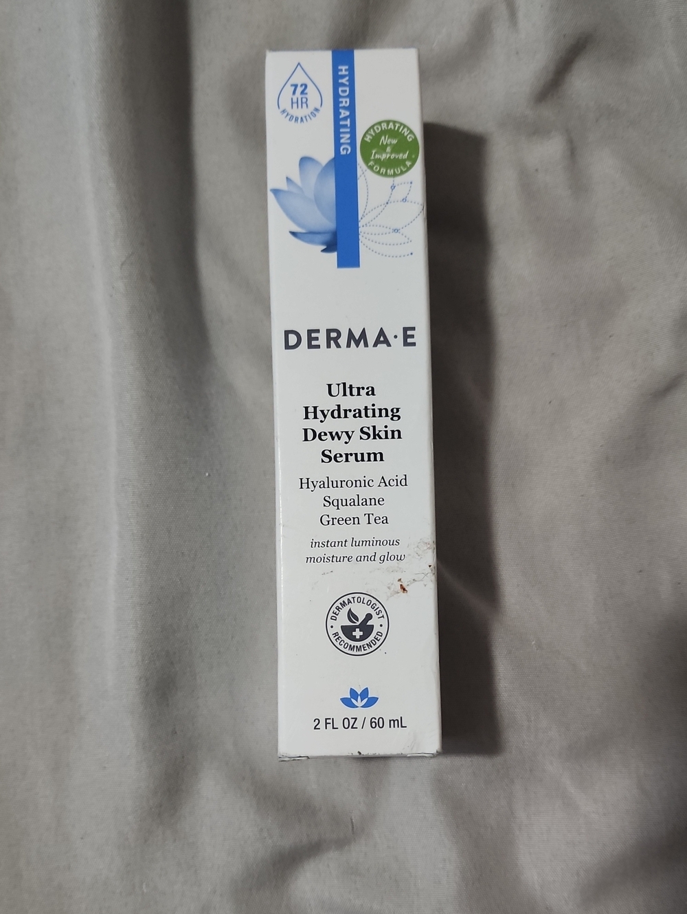 derma-e Ultra Hydrating Dewy Skin Serum - Hydrating Blue & White Packaging